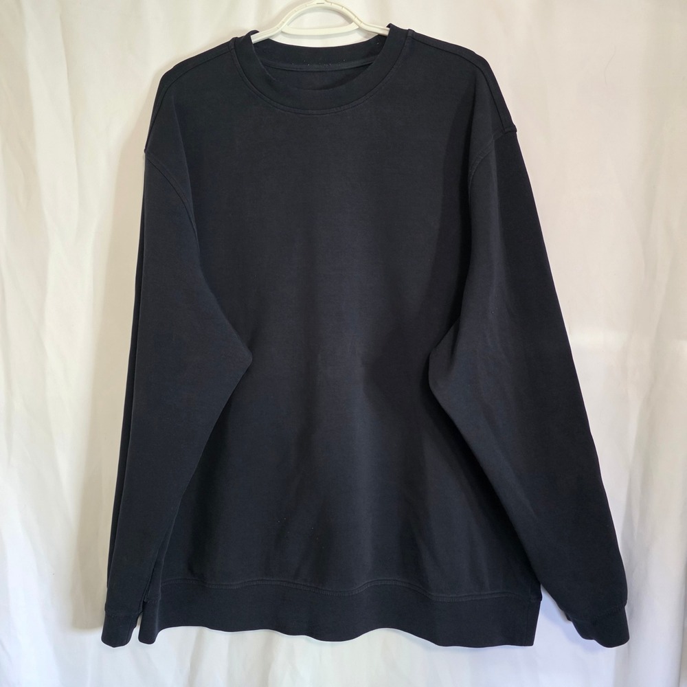 Sweatshirt Mens XXL Navy Good BYLT Premium Basics‎ Crewneck Pullover Minimalist
